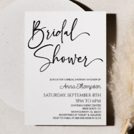 Modern minimalistisk minimal enkel Möhippa Inbjudningar