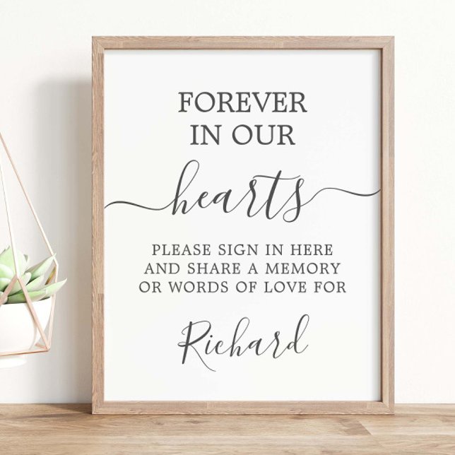 Modern minimalistisk minnesminnesförlust Bord Poster (Skapare uppladdad)