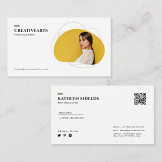 modern minimalistisk modefotografering visitkort