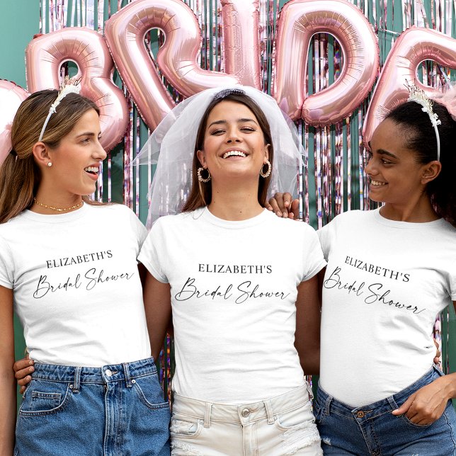 Modern minimalistisk Möhippa i Bläck T Shirt (Customize to change your personalized text size or text style. Many colors of shirts to choose from.)