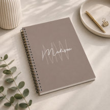 Modern minimalistisk monogram Beige