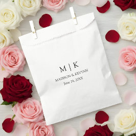 Modern minimalistisk Monogram Bröllop