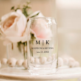 Modern minimalistisk Monogram Bröllop