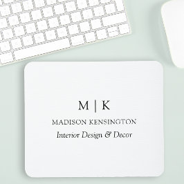 Modern Minimalistisk Monogram eller Lägg till Logo Musmatta