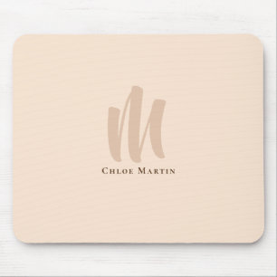Modern, minimalistisk monogram, enkelt anpassat na musmatta