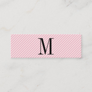 Modern minimalistisk Monogram med Rand Mini Visitkort
