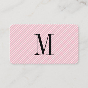 Modern minimalistisk Monogram med Rand Visitkort