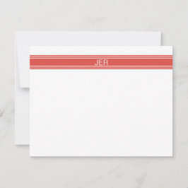 Modern minimalistisk monogrammad Namn Initialer Re Anteckningskort