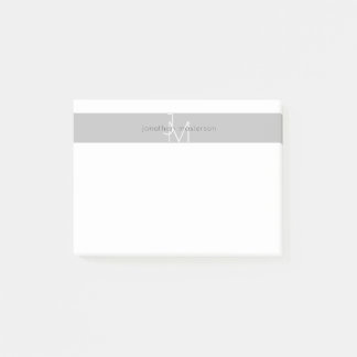 Modern Minimalistisk monogramProfessionell Post-it Block