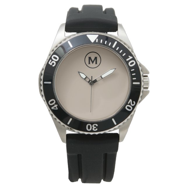 Modern Minimalistisk monogramstart Armbandsur (Framsida)