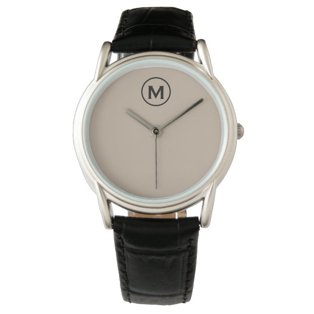 Modern Minimalistisk monogramstart Armbandsur (Framsida)