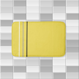Modern Minimalistisk monokrom Linjer-Gult Badrumsmatta