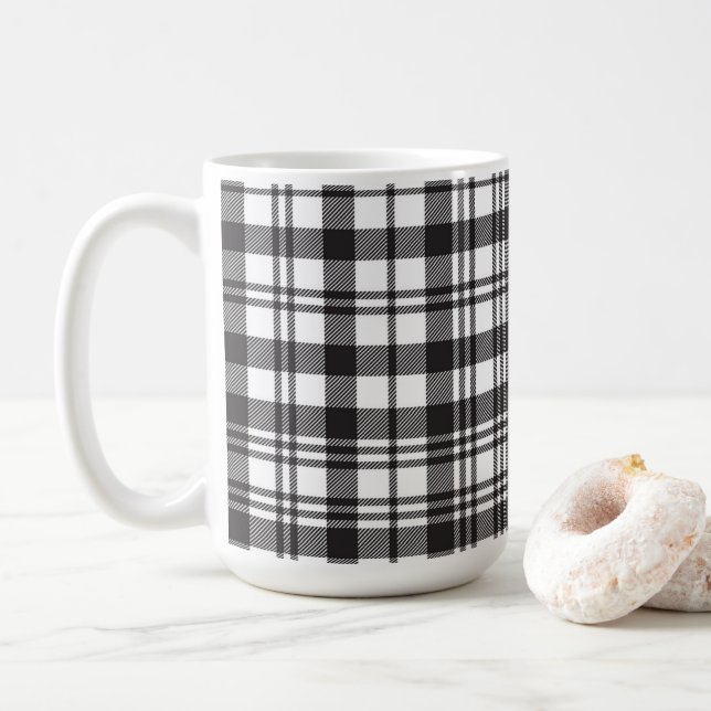 Modern Minimalistisk Mönster Kaffemugg (Med munk)