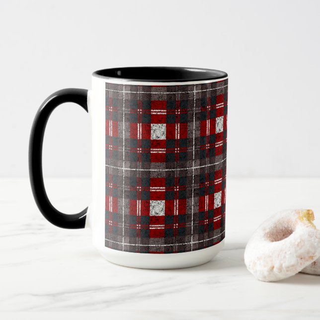 Modern Minimalistisk Mönster Mugg (Med munk)