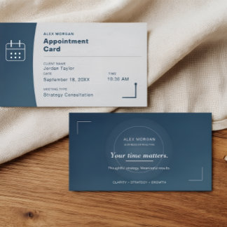 Modern Minimalistisk Möteskort Professionell Visitkort