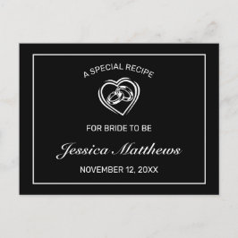 Modern minimalistisk mottagare av svart Möhippa Vykort