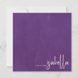 Modern, minimalistisk Namn-anteckning från Violet Anteckningskort