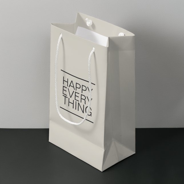 Modern minimalistisk Neutralt (Happy Everything Modern Minimal Neutral Gift Bag)
