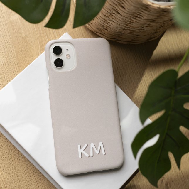 Modern Minimalistisk Neutralt Monogram (Skapare uppladdad)