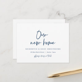 Modern minimalistisk, ny hemlandsannonsering i Adr Vykort