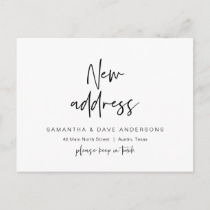 Modern minimalistisk, ny hemlandsannonsering i Adr Vykort