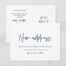 Modern minimalistisk, ny hemlandsannonsering i Adr