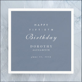 Modern minimalistisk NY Milestone-Vuxen födelsedag Pappersservett