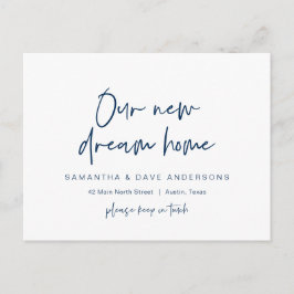 Modern minimalistisk, Nytt adresskort för hemmet Vykort