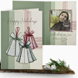 Modern minimalistisk orientalisk julfoto i Klockor Kort