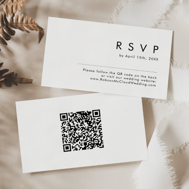 Modern minimalistisk OSA av QR-kod Tilläggskort (Skapare uppladdad)