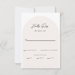 Modern minimalistisk OSA-höljeskort Inbjudningar