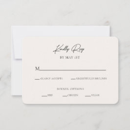 Modern minimalistisk OSA-höljeskort Inbjudningar