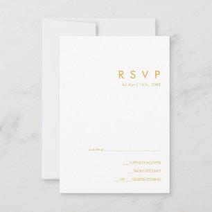 Modern minimalistisk OSA kort för Guld