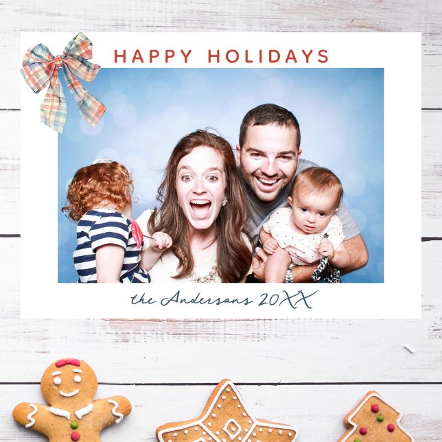 Modern minimalistisk pajasfotomul julkort (Skapare uppladdad)