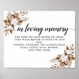 Modern minimalistisk pampas Grass Bouquet Bröllop Poster