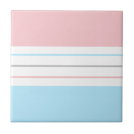 Modern minimalistisk Pastel Rosa Blue Linjer Kakelplatta