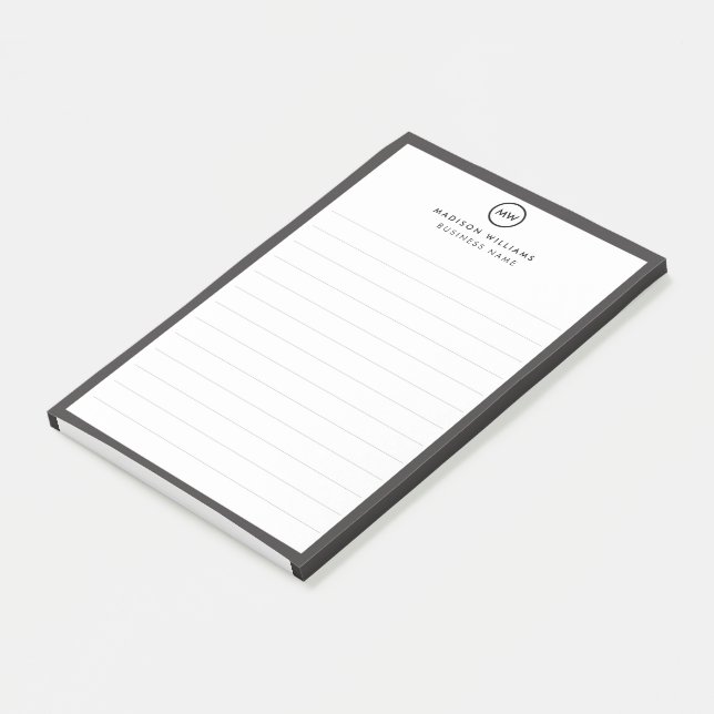 Modern minimalistisk Personlig-mall Post-it Block (Vinklad)