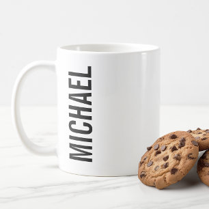 Modern Minimalistisk Personlig Namn Kaffemugg