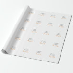 Modern minimalistisk personlig tack presentpapper<br><div class="desc">Tackmeddelande med elegant design</div>