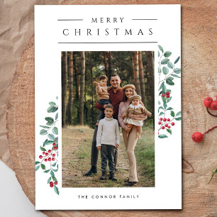 Modern minimalistisk Photo Collage God jul Kort