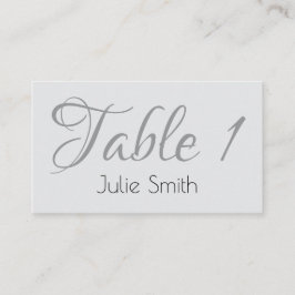 Modern minimalistisk platskort för Bröllop Placeringskort