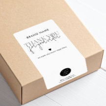Modern minimalistisk produktpaketeringsförsegling