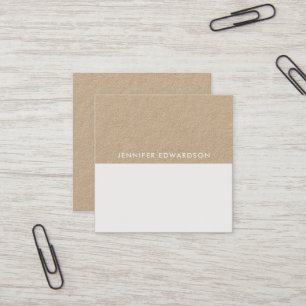 Modern minimalistisk professionell av kraftkraft fyrkantigt visitkort