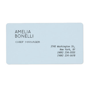 Modern minimalistisk Professionell - blå Fraktsedel