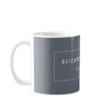 Modern minimalistisk professionell blå linne elfen