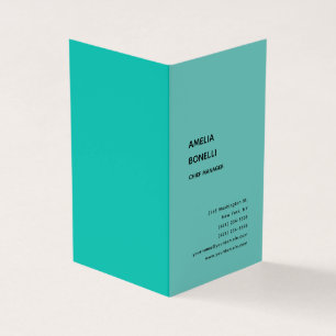 Modern minimalistisk Professionell - blå Visitkort