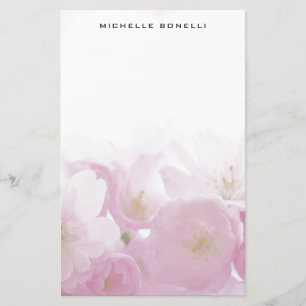 Modern minimalistisk professionell blomdesign brevpapper