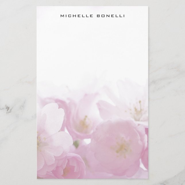 Modern minimalistisk professionell blomdesign brevpapper (Framsida)