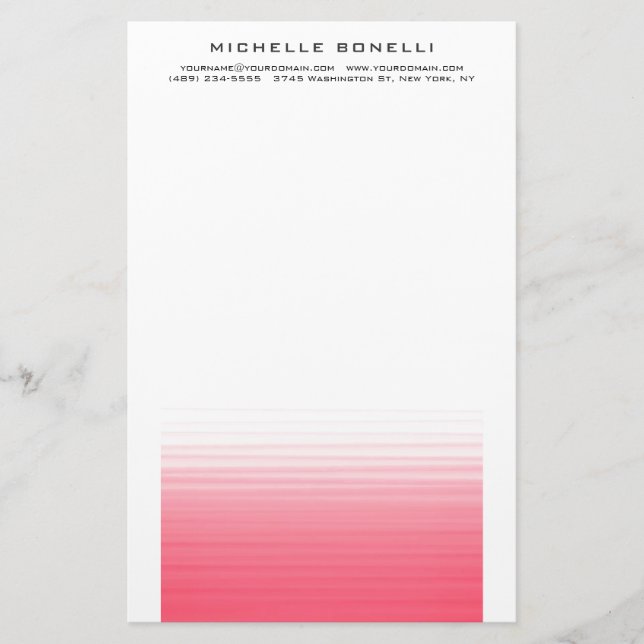 Modern minimalistisk professionell enkel stil brevpapper (Framsida)