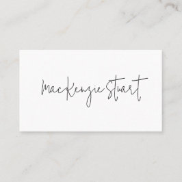 Modern minimalistisk Professionell, enkel svart vi Visitkort